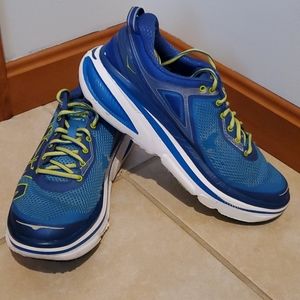 Hoka One Bondi4 Men’s Blue/Yellow Athletic Sneaker